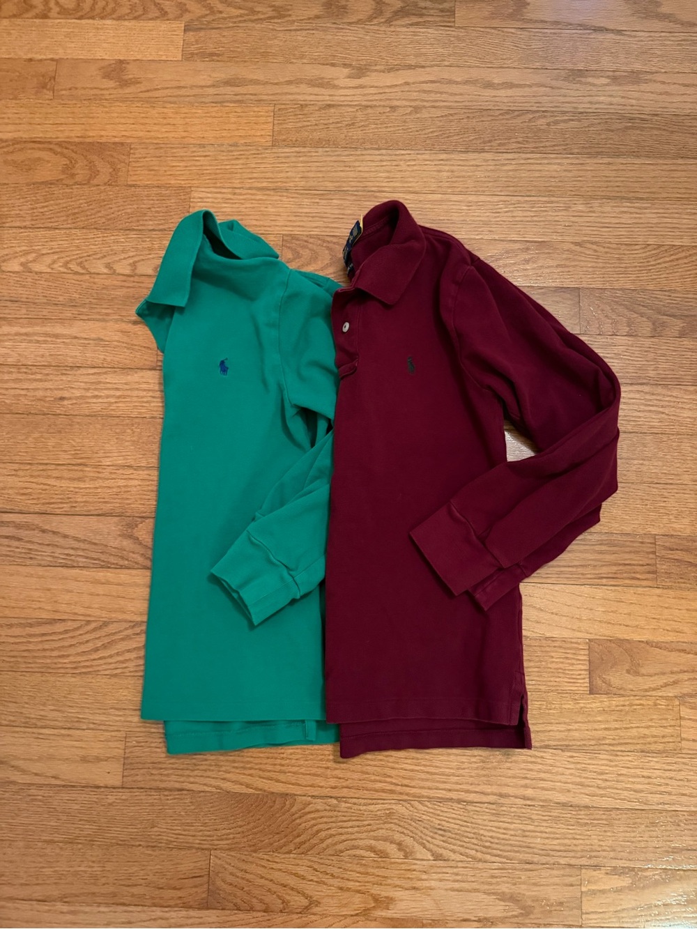 Polo Ralph Lauren Boys Medium Long Sleeve Solid Polo Bundle